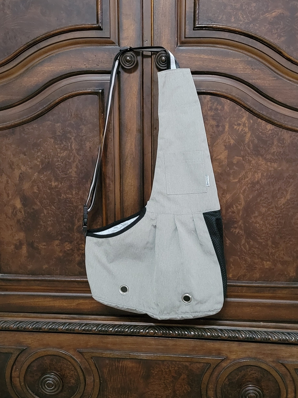 Light Gray Sling Pet Carrier Size L